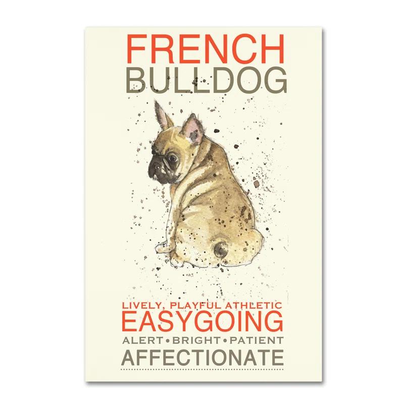 Tucker Murphy Pet™ 'French Bulldog' Print on Wrapped Canvas