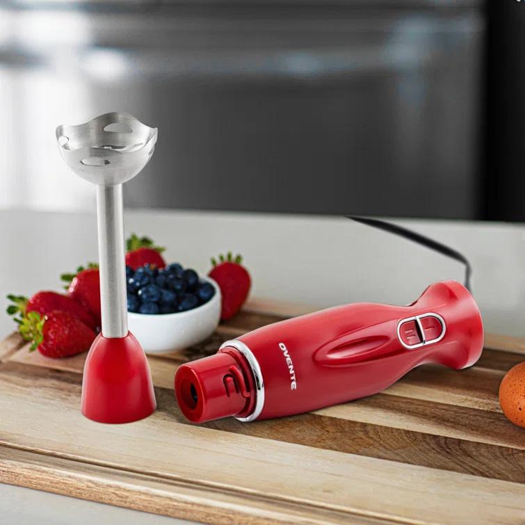 Ovente OVENTE Electric Immersion Hand Blender 300 Watt 2 Mixing Speed