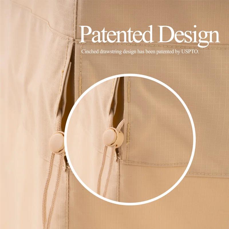 F&J Outdoors Premium Waterproof Outdoor Patio Chair Cover: Latest Rip-Stop Fabric, 3-Year Warranty (Set of 2)