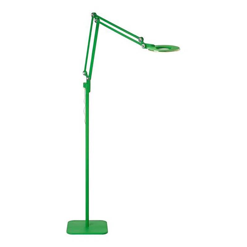 Small Adjustable White Metal LED Floor Lamp