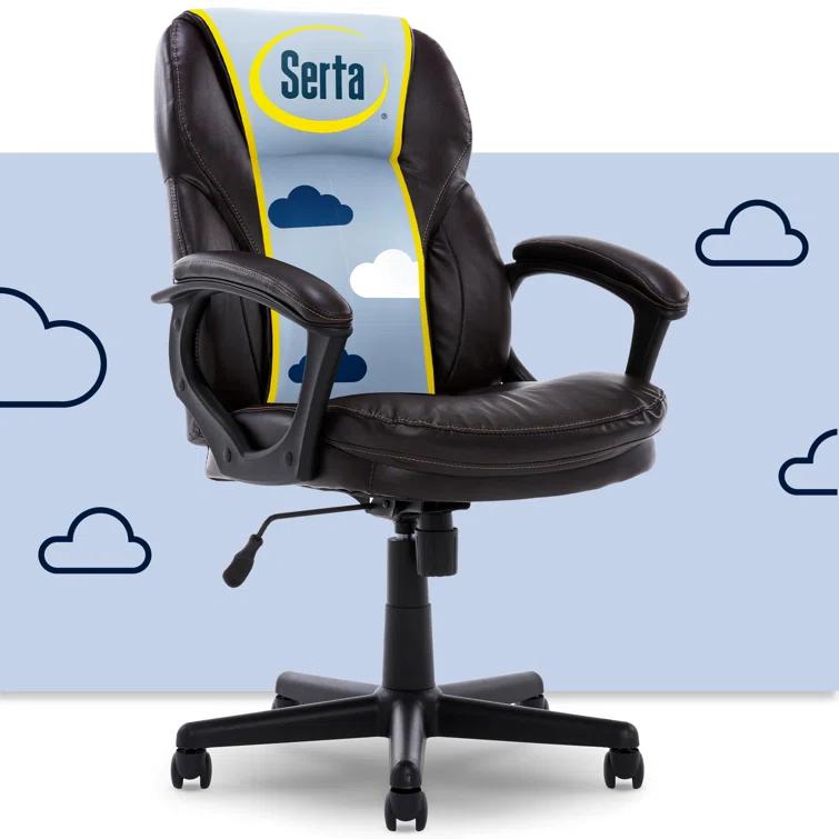 Serta Serta Mitchell Ergonomic Manager's Office Chair, Roasted Chestnut Brown