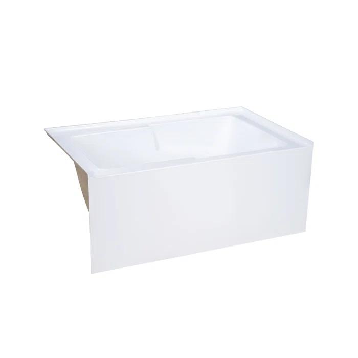 Swiss Madison Voltaire 54" x 30" Alcove Bathtub with Apron SM-AB557