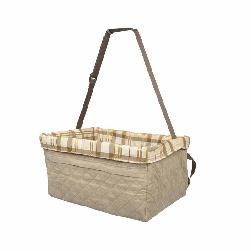 PetSafe® Happy Ride Quilted Booster Seat 25 lb Tan