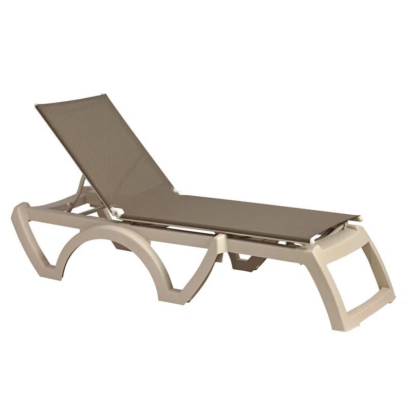Grosfillex Expert Grosfillex Jamaica Beach Adjustable Sling Chaise (Set of 2)