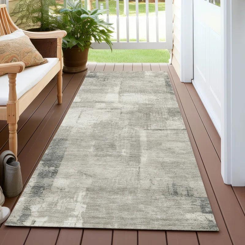 Machine Washable Indoor/Outdoor Chantille ACN1714 Beige Rug