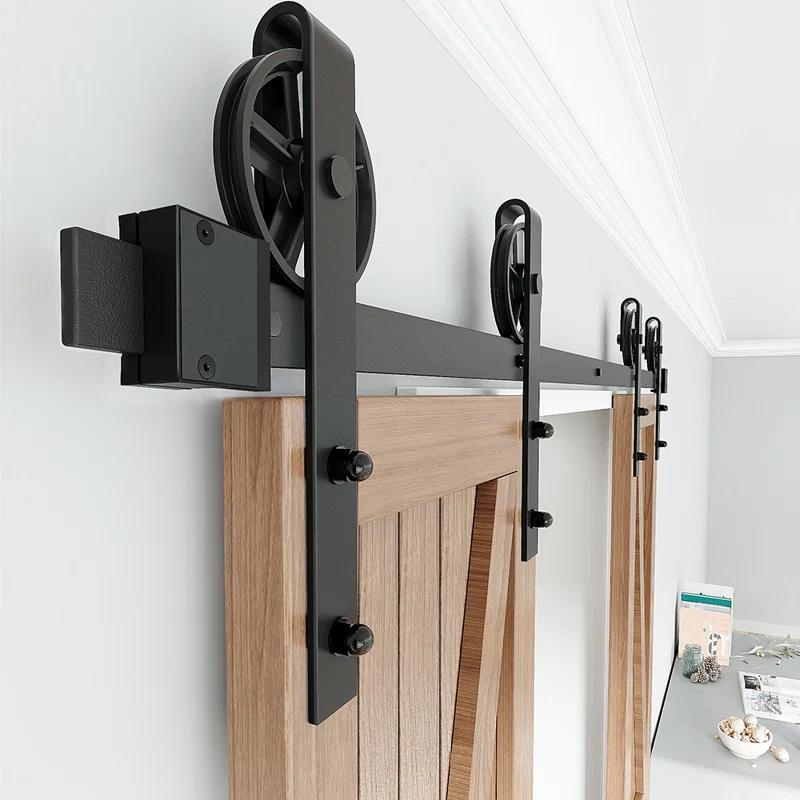 Lazio Sliding Standard Double Barn Door Hardware Kit