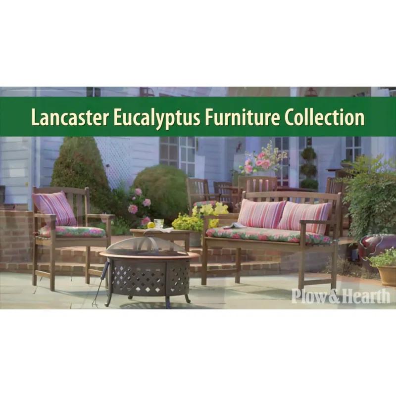 Plow & Hearth Lancaster Gliding Solid Wood Bench