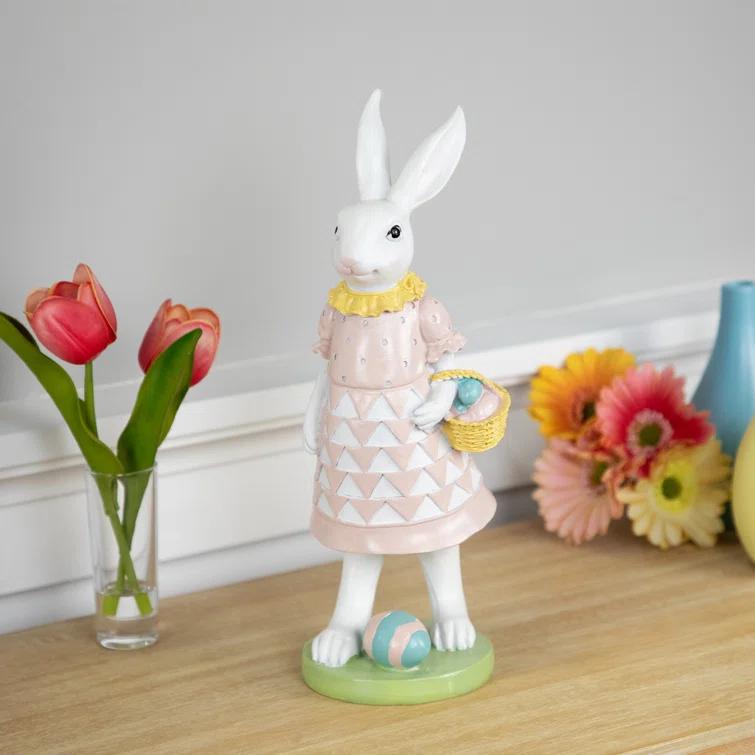 Northlight Seasonal Rabbit Weather Resistant Resin Garden Statue