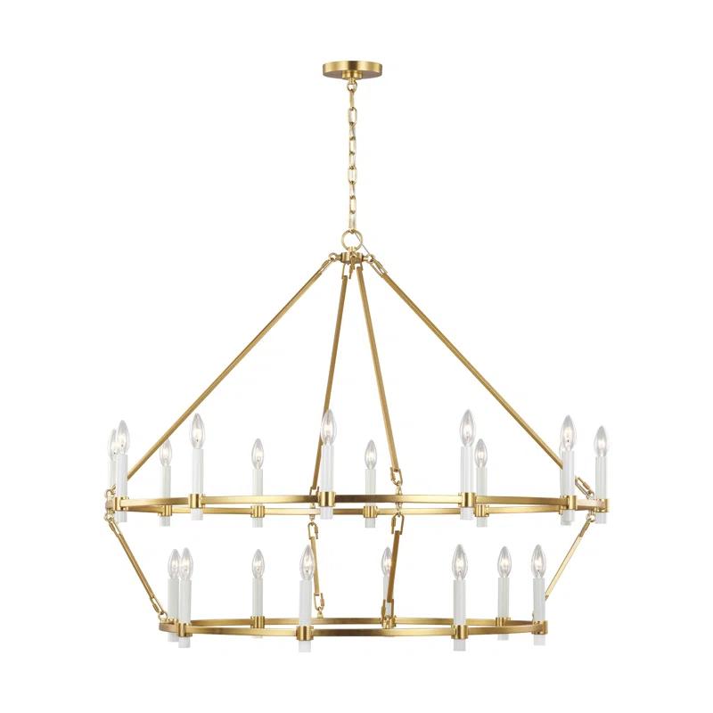 Birch Lane™ Annabel 20 - Light Dimmable Wagon Wheel Chandelier