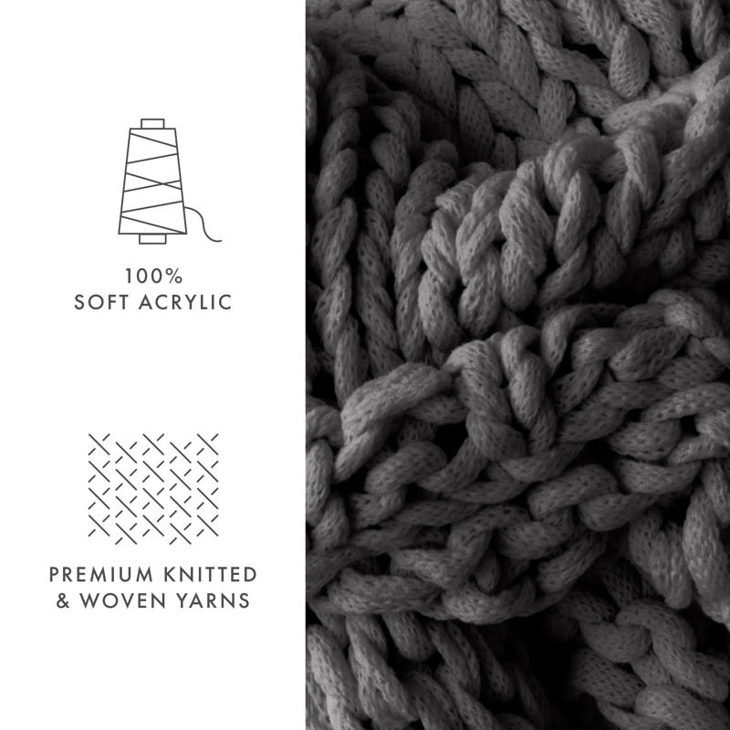 Handmade Chunky Knit Throw Blanket