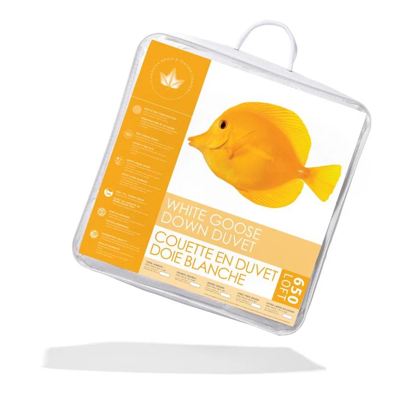 650 Fill Power White Goose Down Duvet - Summer Weight