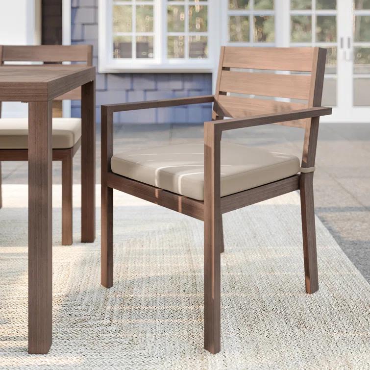 Martha Stewart Martha Stewart Bedford All-Weather Stacking Patio Dining Armchairs With Seat Cushions (Set of 2)