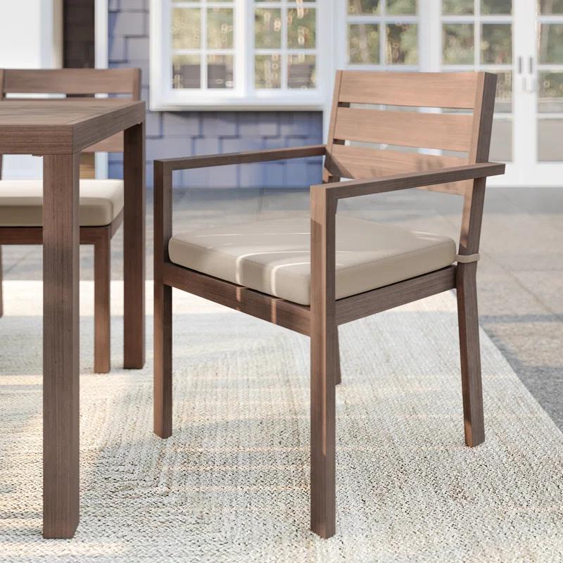 Martha Stewart Martha Stewart Bedford All-Weather Stacking Patio Dining Armchairs With Seat Cushions (Set of 2)