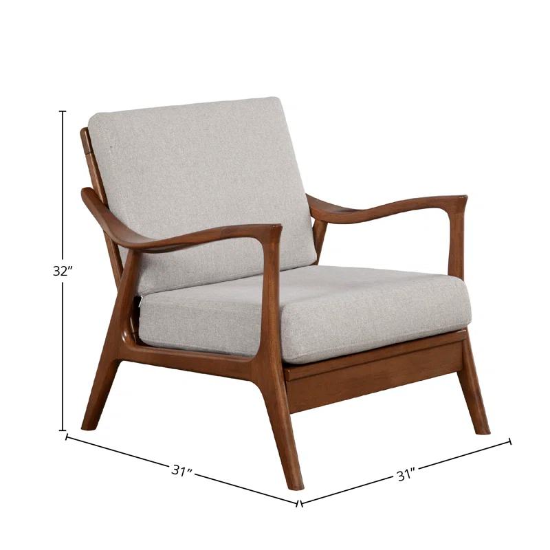 George Oliver Boye Slate Lounge Chair with Removable Cushions