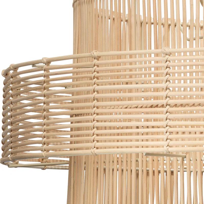 Gaia 2 Light Rattan Dimmable Pendant