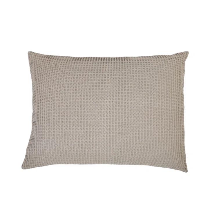 Zuma Cotton Waffle Weave Sham by Pom Pom at Home - Natural / King