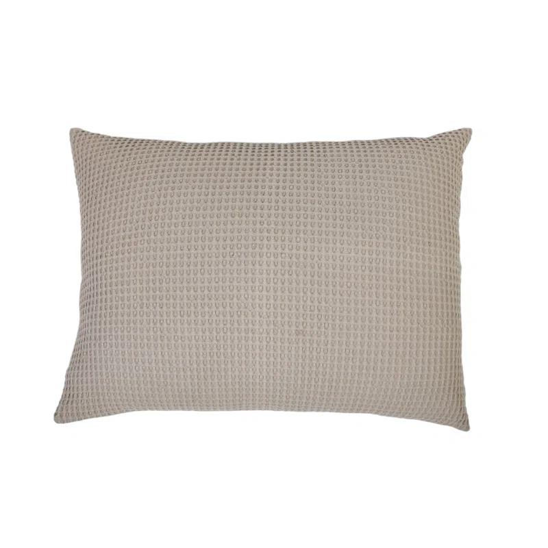 Zuma Cotton Waffle Weave Sham by Pom Pom at Home - Natural / King