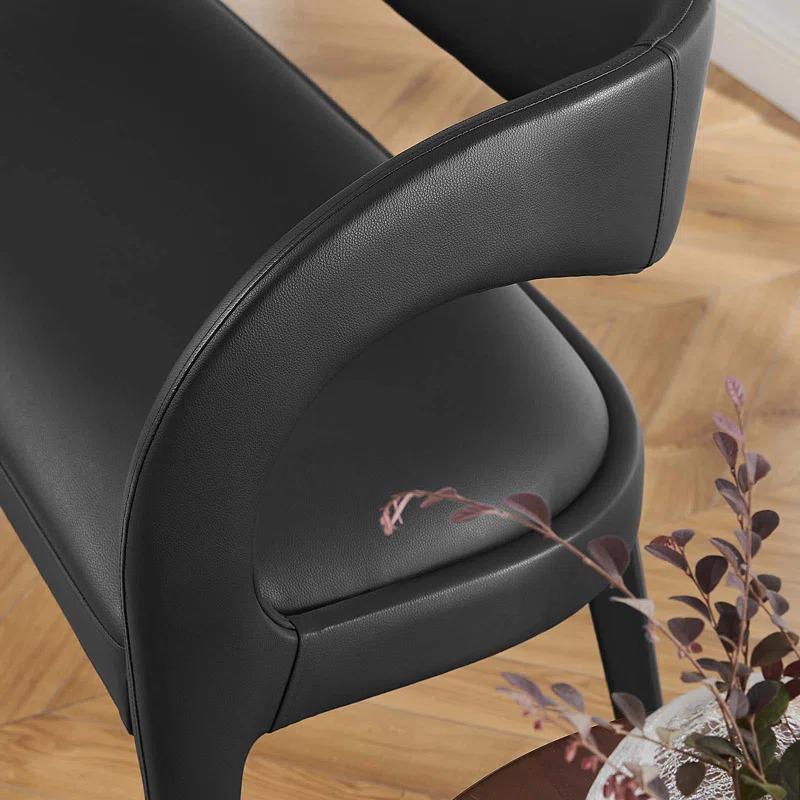 Modway Modway Pinnacle Vegan Leather Accent Bench