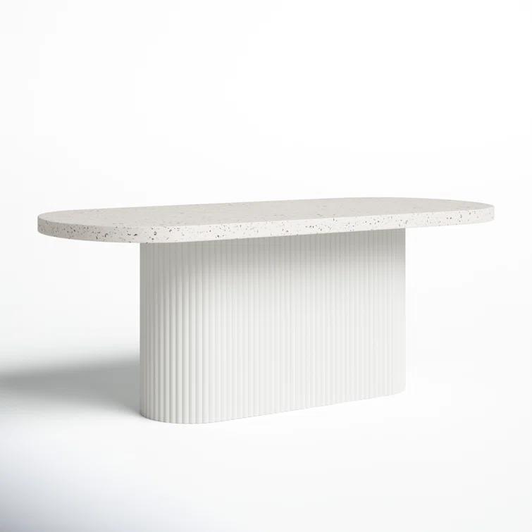 Ros 79'' Stone Outdoor Dining Table