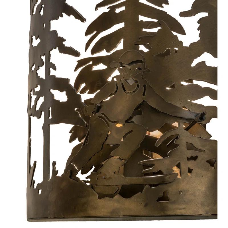 Meyda Lighting Rustic Lodge Flush Mounted Sconce