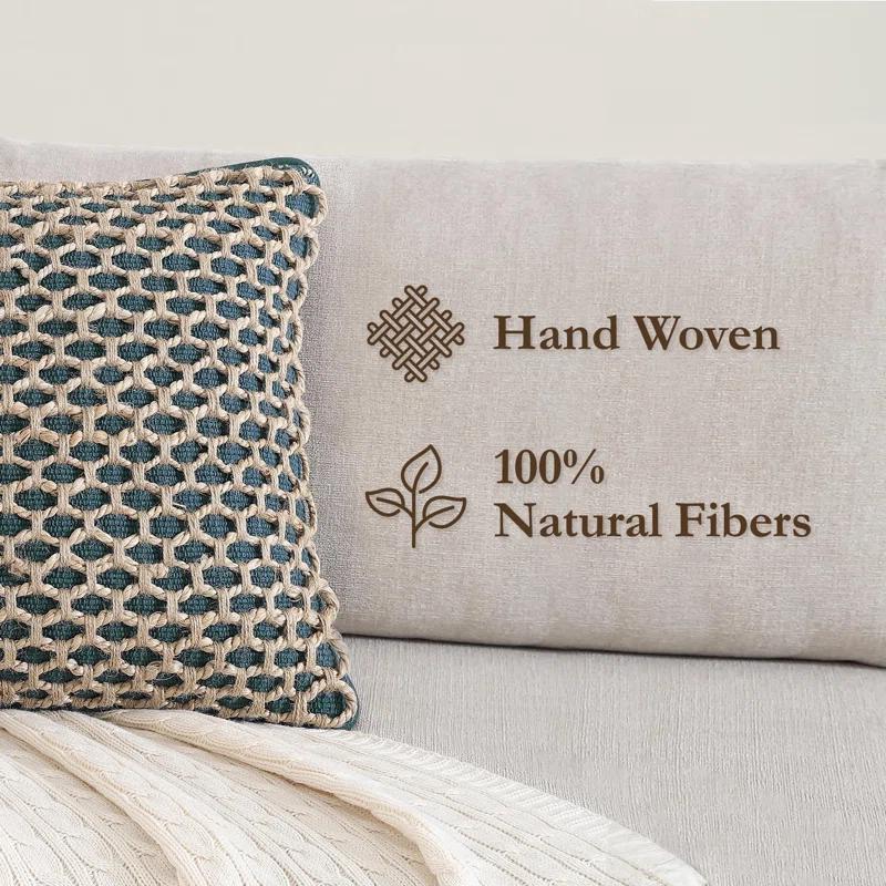 Boho Living Boho Living Jada Decorative Pillow Collection Living Cotton Blend Square Throw Pillow Cover (Set of 2)