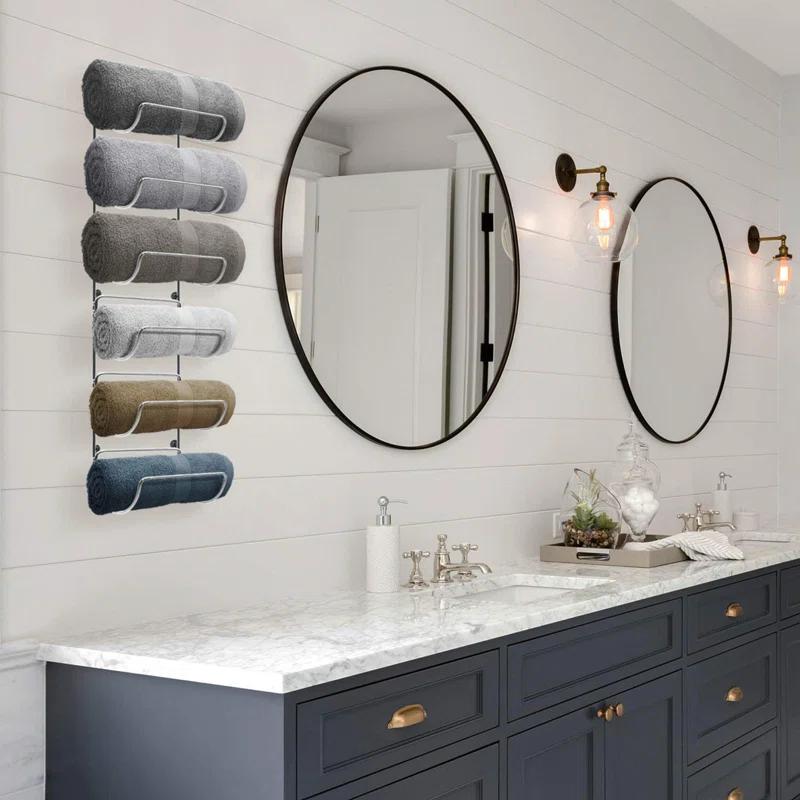 Sorbus 6-Tier Wall Mounted Metal Towel Rack