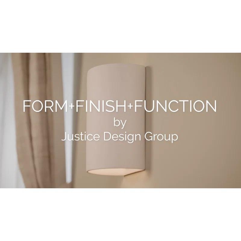 Justice Design CER-5645W-BIS Ambiance Collection - 1 Light Outdoor Wall Sconce Bisque  Choose Your Options