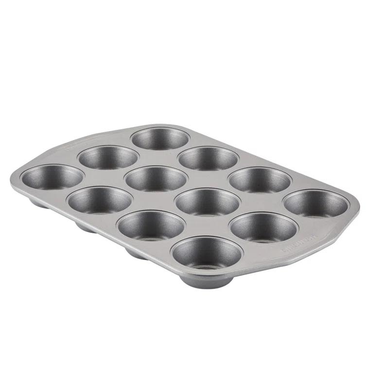 Circulon Bakeware Nonstick Muffin Pan / Cupcake Pan, 12-Cup, Gray & Reviews | Wayfair