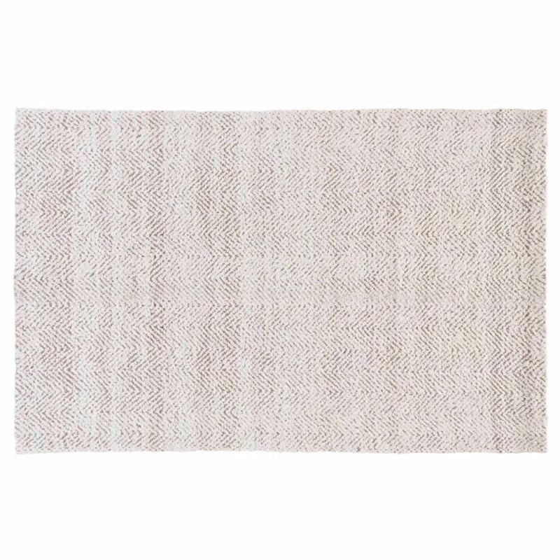 Villa by Classic Home Chevron Handwoven Jute Ivory Area Rug