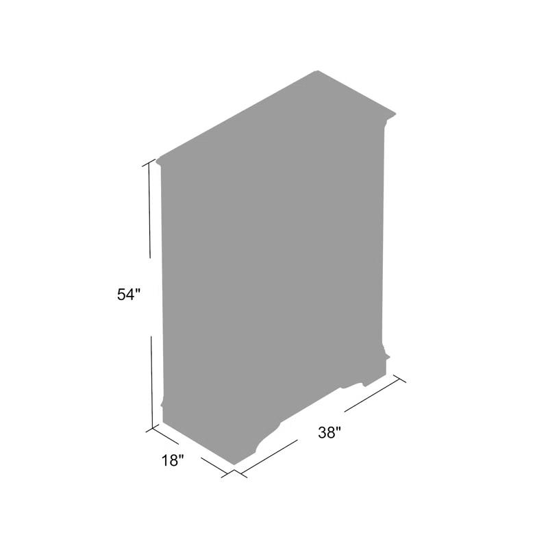 Canora Grey Dina Antique White 5 Drawer Chest w/ Stained Interior