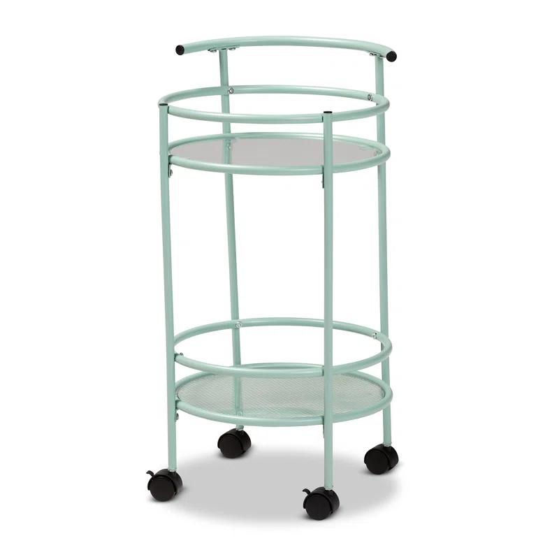 Ebern Designs Yaslynn Metal Bar Cart