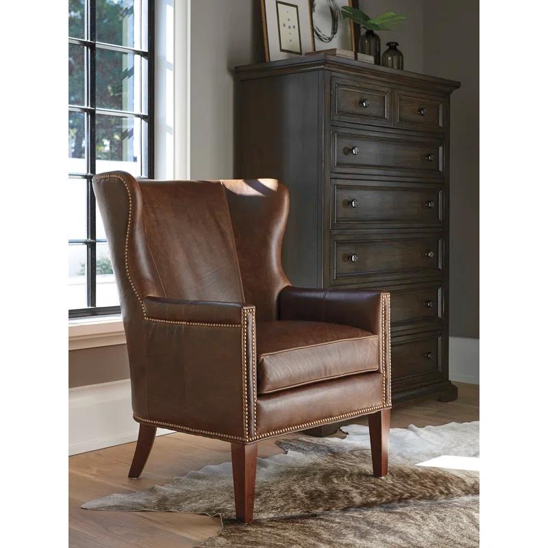 Barclay Butera Barclay Butera Upholstery Leather Wingback Chair