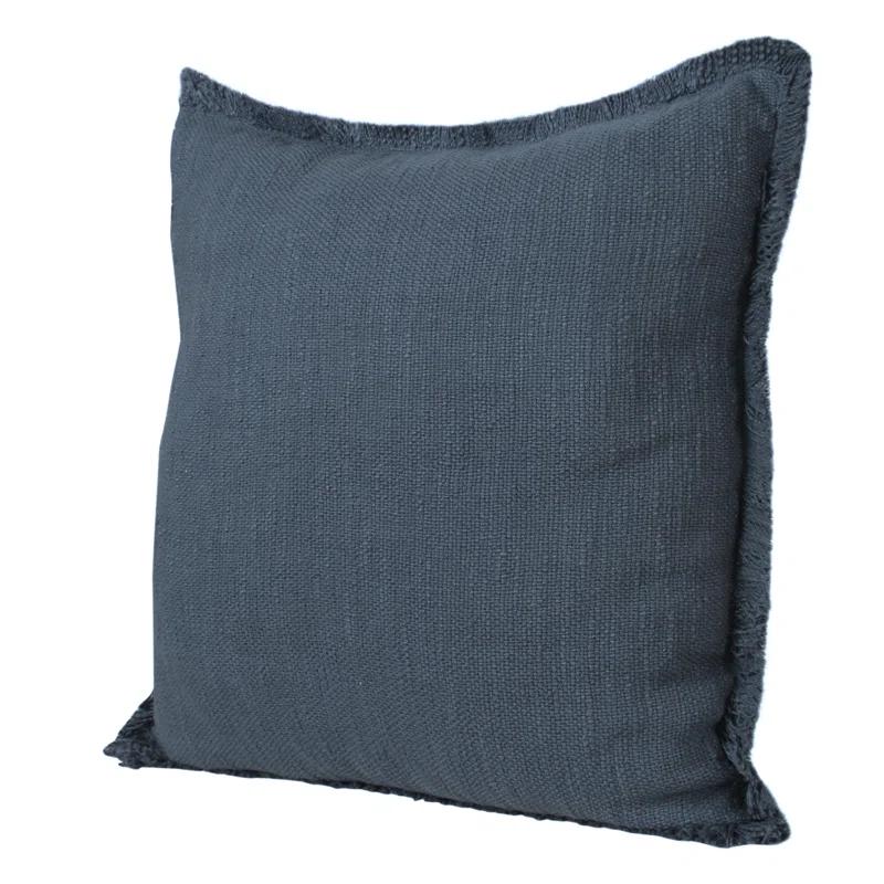Rajani Home Jessei Fringed Cotton Throw Pillow