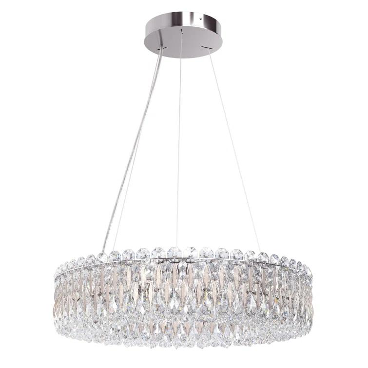 Sarella 12 - Light Dimmable Drum Chandelier