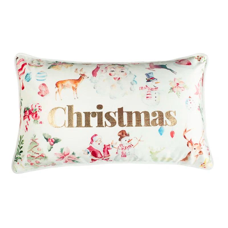 Safavieh Priya Embroidered Linen Reversible Throw Pillow
