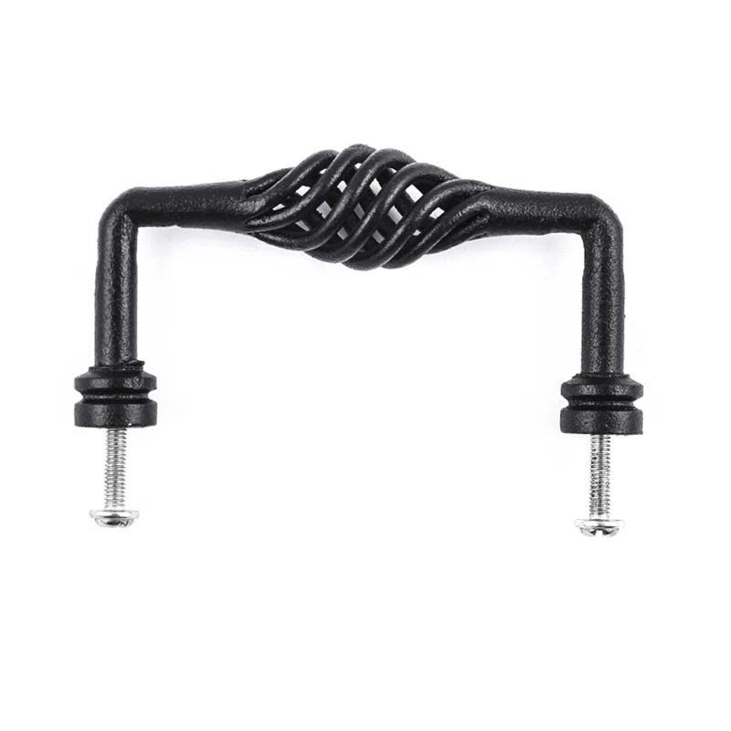 The Renovators Supply Inc. Dresser Drawer Handles Birdcage Cabinet Center to Center Wrought Iron 4 7/8" Center to Center Birdcage Pull