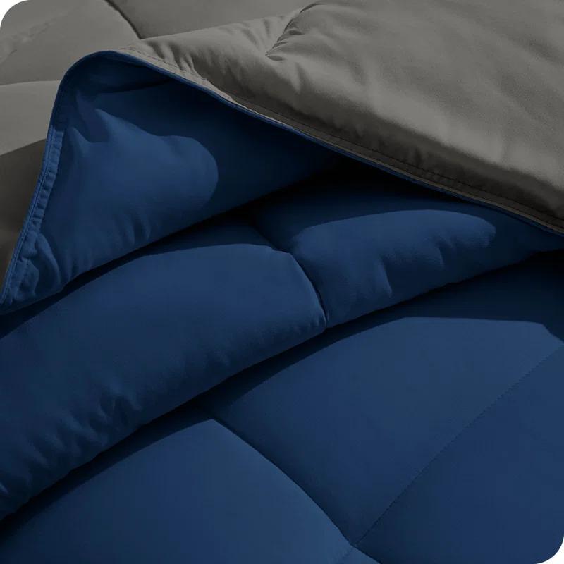Bare Home Premium Ultra Soft Modern & Contemporary Box Stitch Comforter