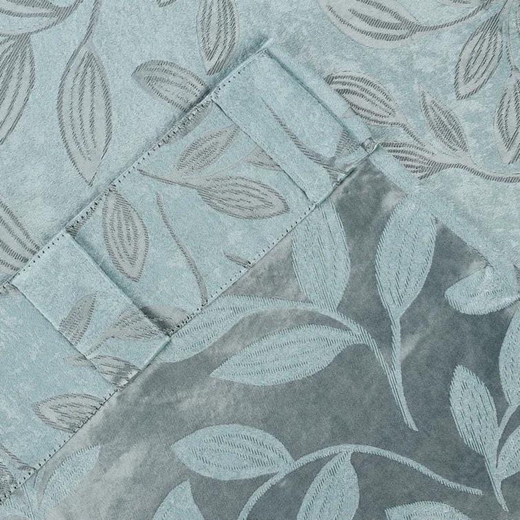 Superior Leaves Machine Washable Room Darkening Blackout Curtains With Back Tabs by Superior (Set of 2)