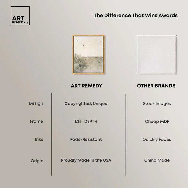 Art Remedy Gaviotas Canvas Boho Minimalist Abstract Wall Art by Art Remedy