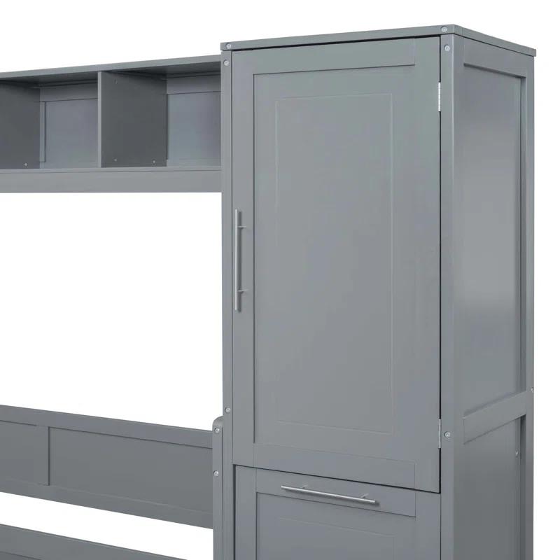 Galibens Murphy Bed Wall Bed With Closet And Drawers