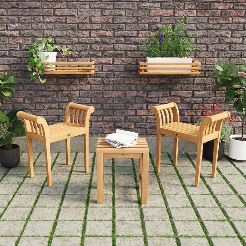 ARB Teak & Specialties Canora Solid Wood Bench