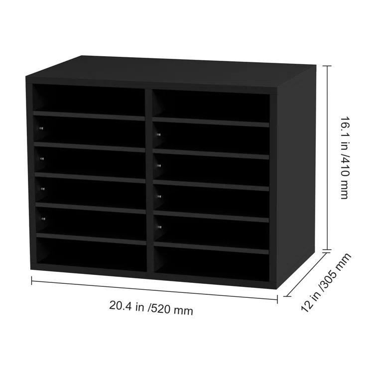 VEVOR VEVOR Manufactured Wood 12 Compartment Mailroom Table Accessory