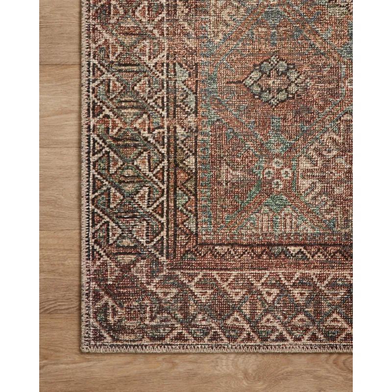 Amber Lewis x Loloi Amber Lewis x Loloi Billie Aqua / Rust Area Rug