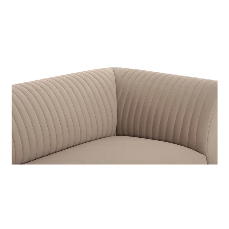 Moe's Home Collection Zandro Left Sectional Beige Fabric Sectionals