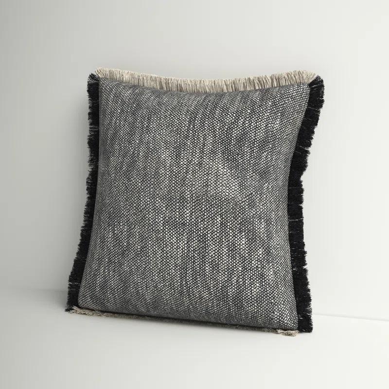 Rajani Home Jessei Fringed Cotton Throw Pillow