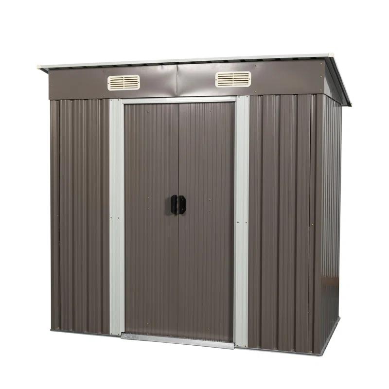 wendeway 6Ft X 4Ft Outdoor Metal Storage Shed