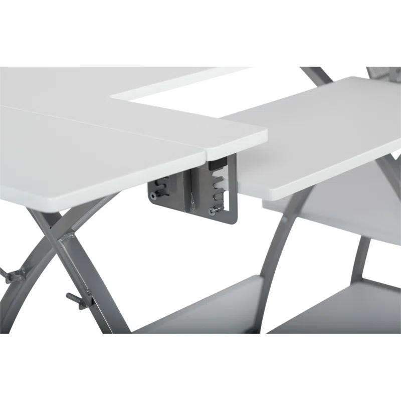 56.75'' x 23.5'' Sewing Table with Sewing Machine Platform