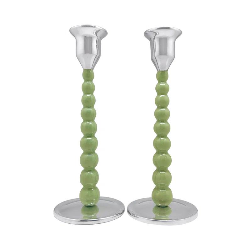 Mariposa Aluminum Tabletop Candlestick (Set of 2)