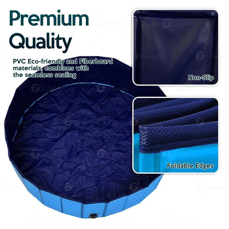 Zone Tech Plastic Round Pet Pool 12'' H x 38'' W x 12'' L