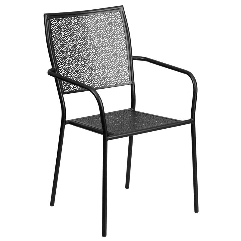 Flash Furniture Oia 28'' Square Indoor-Outdoor Folding Patio Table Set with 2 Square Back Chairs